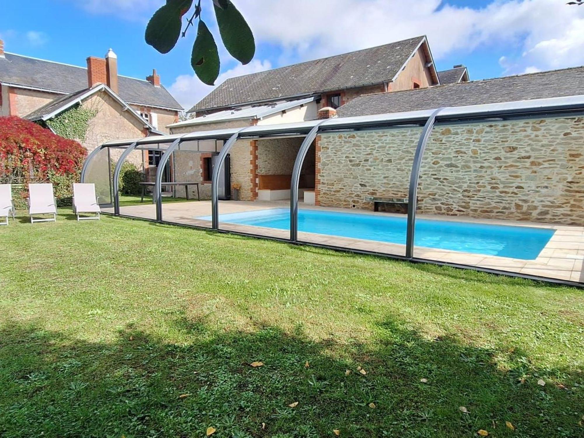 Gite Familial Avec Piscine Chauffee A Lege - Fr-1-306-1296 المظهر الخارجي الصورة